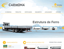 Tablet Screenshot of carmonacarrocerias.com.br